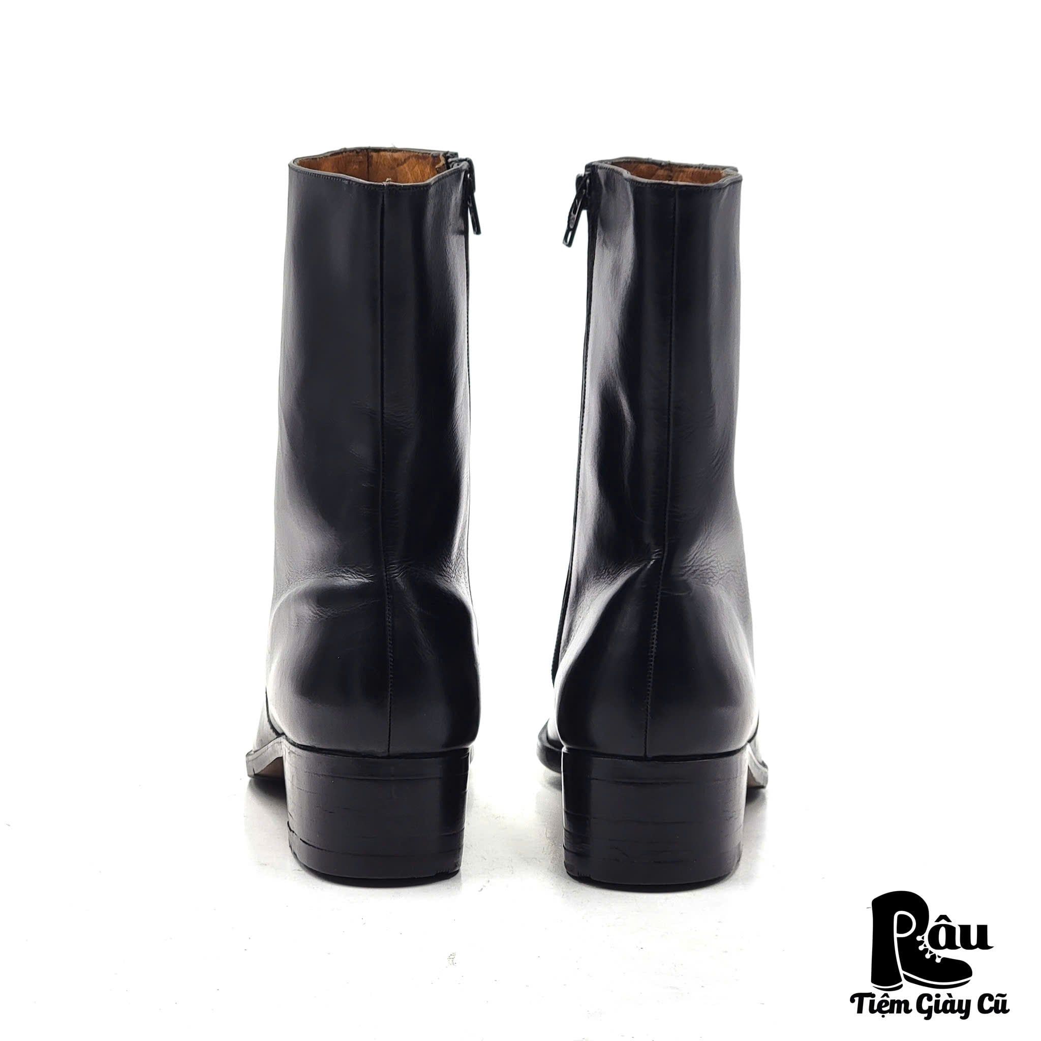  |SIZE 38| CAREL PARIS 1698 VINTAGE 70S AILÉE ZIPPER ANKLE BOOT AV38-7491 