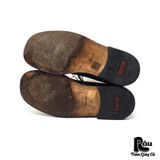  |SIZE 41| MANZ BEIGE NAVY SPECTATOR DERBY SHOES Z41-7514 