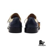  |SIZE 41| MANZ BEIGE NAVY SPECTATOR DERBY SHOES Z41-7514 