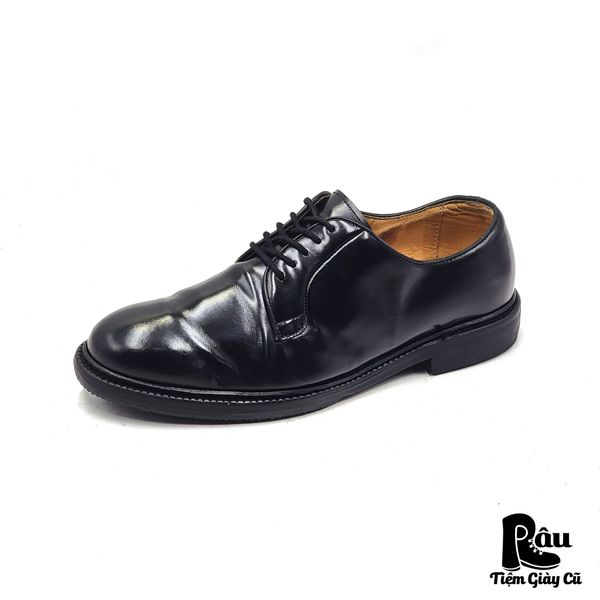  |SIZE 38.5| BERWICK 1707 4406 BLACK BLUCHER SHOES Z38.5-7551 