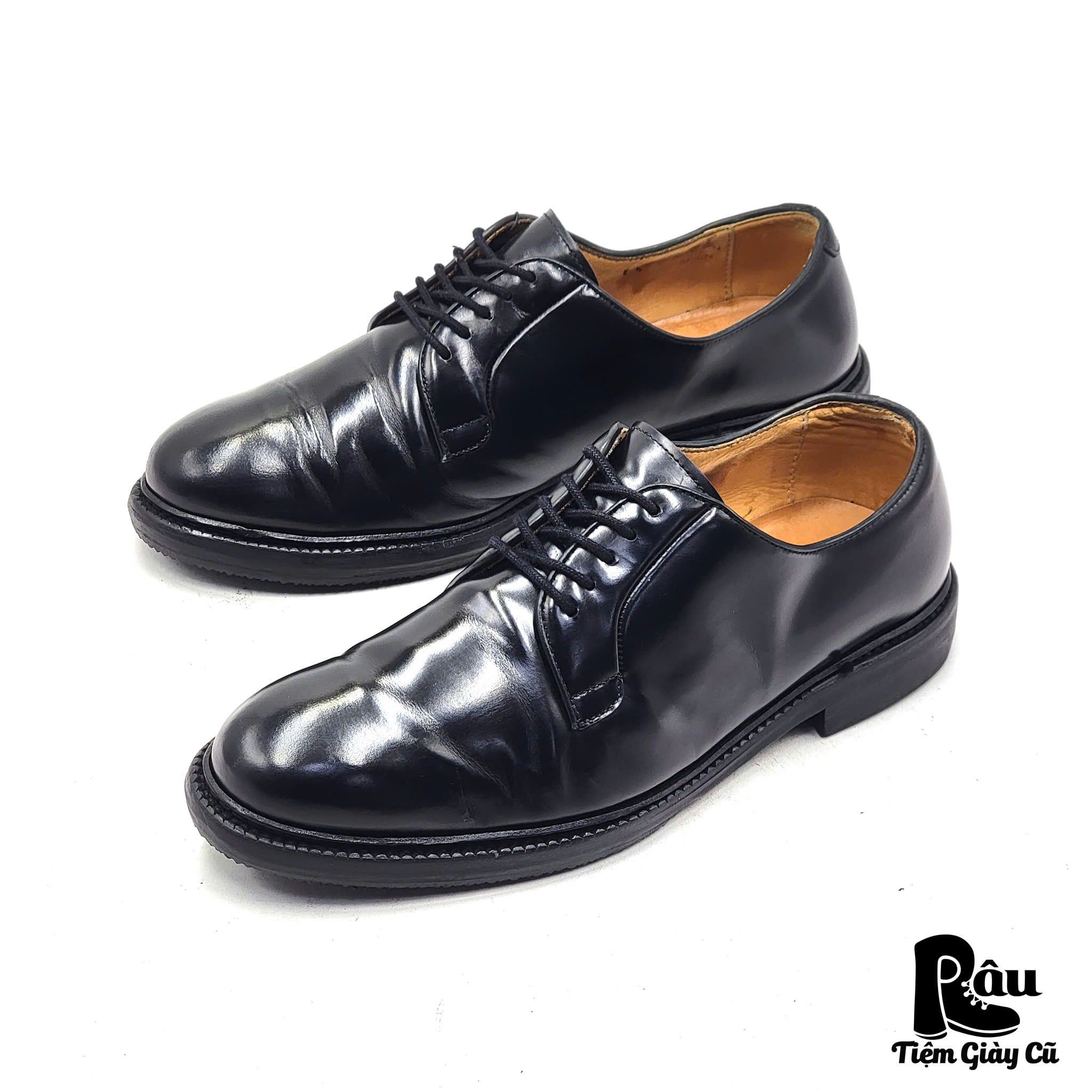  |SIZE 38.5| BERWICK 1707 4406 BLACK BLUCHER SHOES Z38.5-7551 