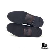  |SIZE 38.5| BERWICK 1707 4406 BLACK BLUCHER SHOES Z38.5-7551 