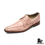  |SIZE 43| GIORGIO BRUTINI BLUSH PINK EXOTIC PRINT DRESS SHOES AT43-7546 
