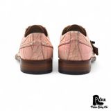  |SIZE 43| GIORGIO BRUTINI BLUSH PINK EXOTIC PRINT DRESS SHOES AT43-7546 