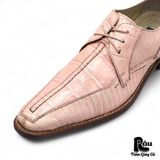  |SIZE 43| GIORGIO BRUTINI BLUSH PINK EXOTIC PRINT DRESS SHOES AT43-7546 
