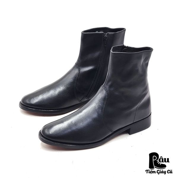  |SIZE 41| BLACK ZIPPER DRESS BOOT Z41-7545 
