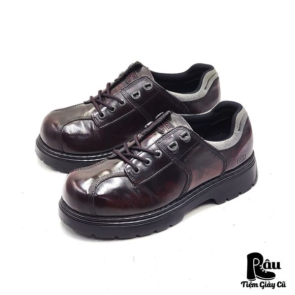  |SIZE 43| SKECHERS VINTAGE 90S BORDEAUX PLATFORM LOW BOOT Z43-7550 