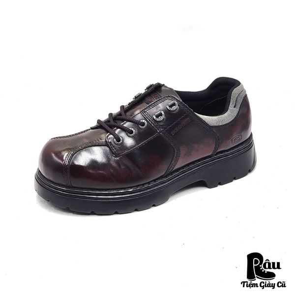  |SIZE 43| SKECHERS VINTAGE 90S BORDEAUX PLATFORM LOW BOOT Z43-7550 