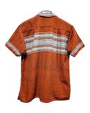  |SIZE M| VINTAGE WOVEN FABRIC BEACH SHIRT AOM-7580 