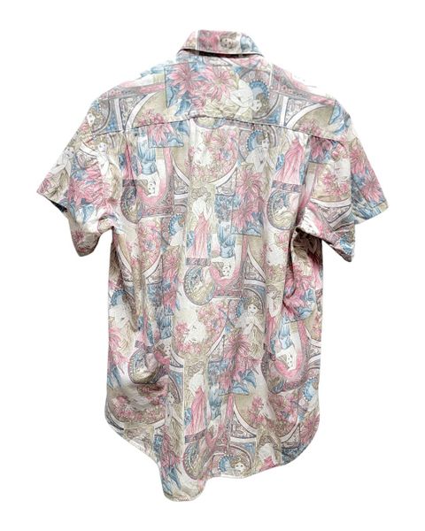 |SIZE L| SENT ARSER ART NOUVEAU PRINTED BUTTON UP SHIRT AOL-7583 