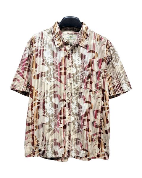  |SIZE XL| ISLAND SHORES TROPICAL FLORAL HAWAIIAN BUTTON UP SHIRT AOXL-7585 