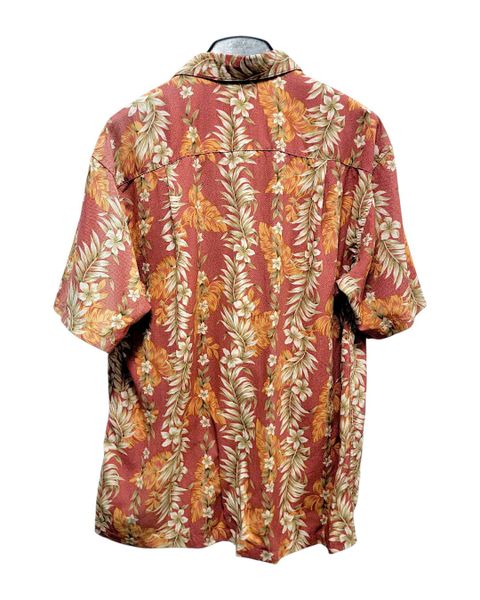  |SIZE XL| GANG BUSTER TROPICAL FOLIAGE HAWAIIAN BUTTON UP SHIRT AOXL-7586 