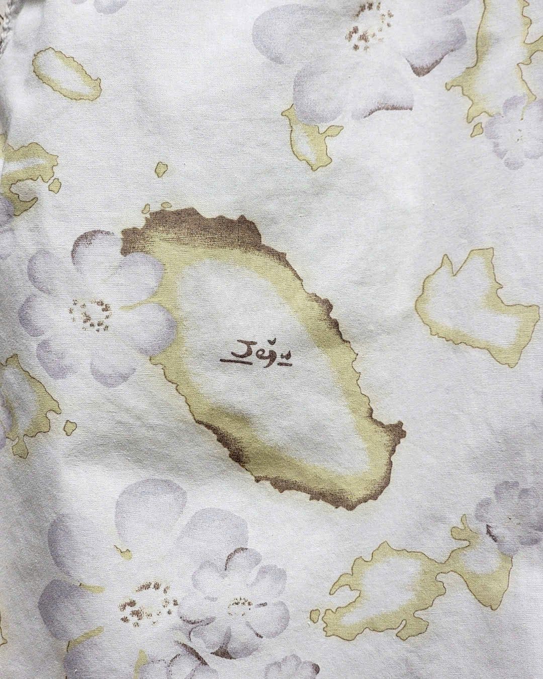  |SIZE L| ACÓA JEJU ISLAND PRINTED BUTTON UP SHIRT AOL-7588 