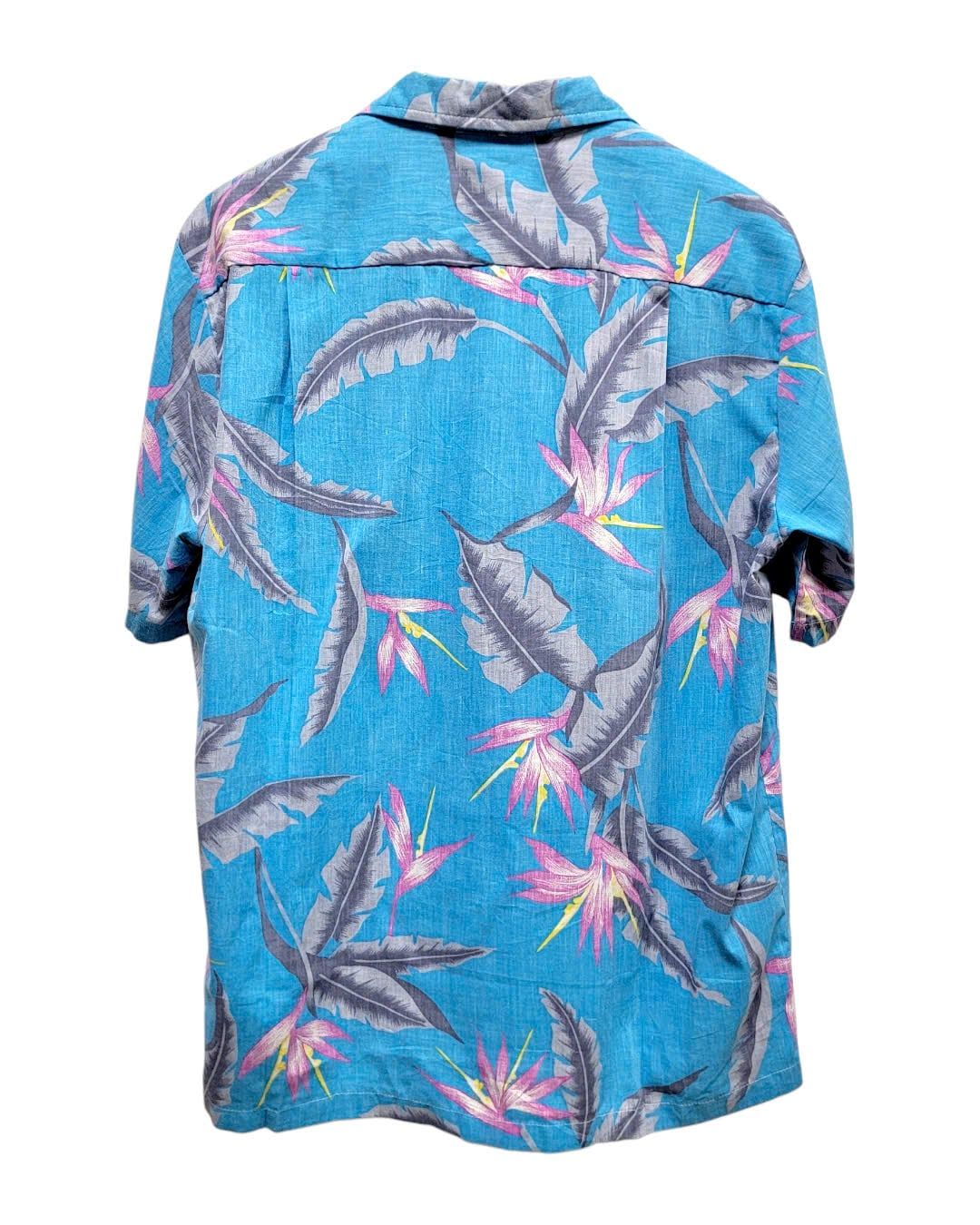  |SIZE XL| HOWIE BY HOWEN ENT. VINTAGE BIRD OF PARADISE HAWAIIAN BUTTON UP SHIRT AOXL-7589 
