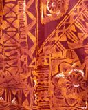  |SIZE M| CLEAR HORIZONS HAWAII TRIBAL PRINTED HAWAIIAN BUTTON UP SHIRT AOM-7590 