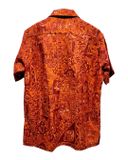  |SIZE M| CLEAR HORIZONS HAWAII TRIBAL PRINTED HAWAIIAN BUTTON UP SHIRT AOM-7590 