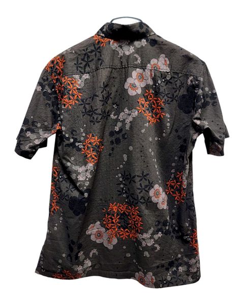  |SIZE L| SHISA TROPICAL WEAR JAPANESE FLORAL FUSION KARIYUSHI BUTTON DOWN SHIRT AOL-7592 