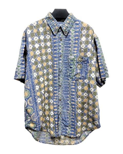 |SIZE L| PEPE JEANS LONDON GEOMETRIC FLORAL BUTTON UP SHIRT AOL-7535 