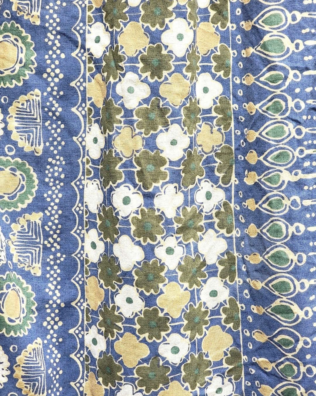  |SIZE L| PEPE JEANS LONDON GEOMETRIC FLORAL BUTTON UP SHIRT AOL-7535 