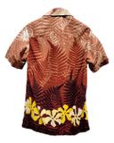  |SIZE S| ALFRED SHAHEEN VINTAGE 60S PLUMERIA HAWAIIAN SHIRT AOS-5448 
