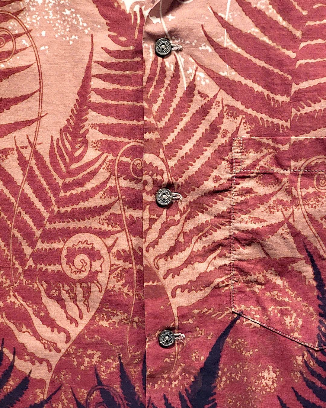  |SIZE S| ALFRED SHAHEEN VINTAGE 60S PLUMERIA HAWAIIAN SHIRT AOS-5448 