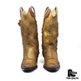  |SIZE 37.5| AREA FORTE ITALIAN SNAKE EMBOSSED COWBOY BOOT Z37.5-7601 