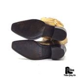  |SIZE 37.5| AREA FORTE ITALIAN SNAKE EMBOSSED COWBOY BOOT Z37.5-7601 