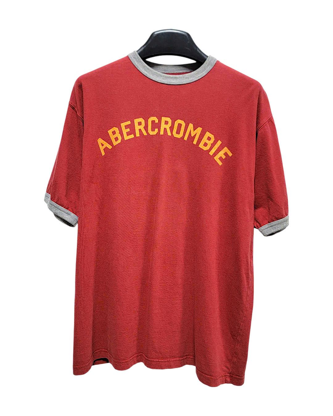  |SIZE L| ABERCROMBIE & FITCH VINTAGE RINGER T-SHIRT AOL-7565 