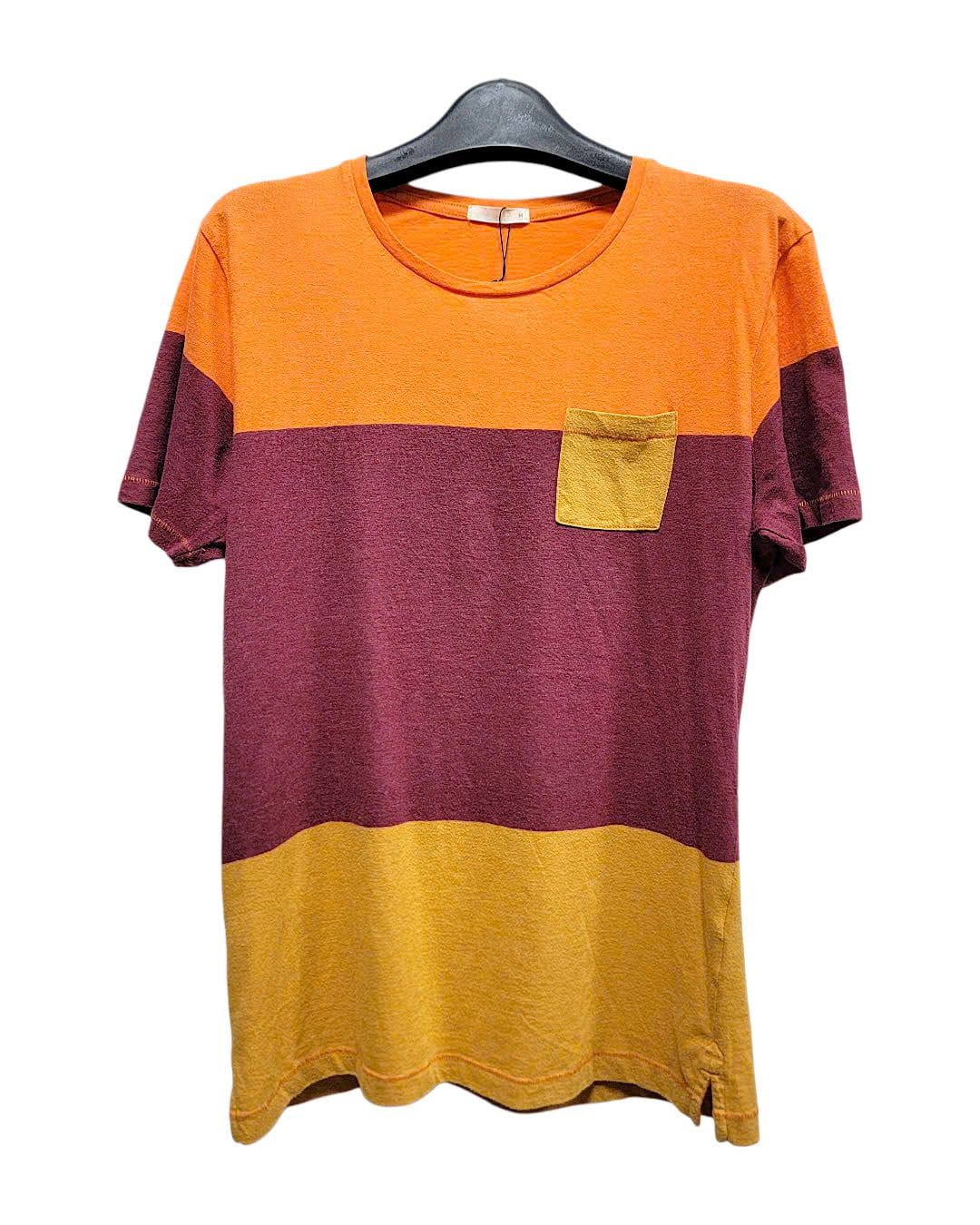  |SIZE M| GU TRI-COLORBLOCK T-SHIRT AOM-7561 