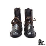  |SIZE 41| BED|STÜ BROWN LEATHER RUGGED DISTRESSED LACE UP BOOT Z41-6866 