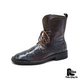  |SIZE 41| BED|STÜ BROWN LEATHER RUGGED DISTRESSED LACE UP BOOT Z41-6866 