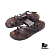  |SIZE 41| JERUSALEM SANDALS BETHANY LEATHER CROSS STRAP SANDAL Z41-7618 