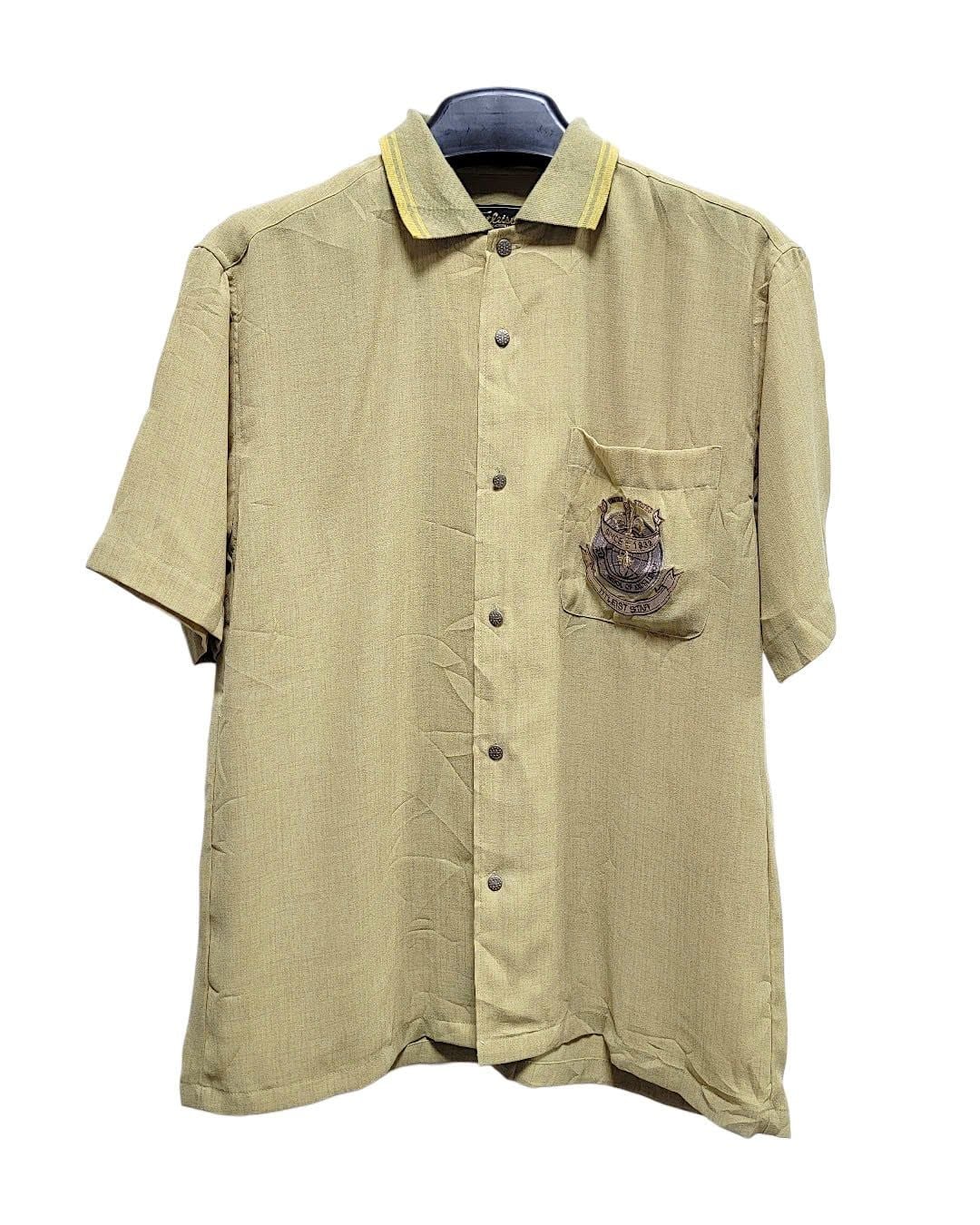  |SIZE XL| TITLEIST 90S STAFF GOLF LOGO EMBROIDED COLLARED SHORT SLEEVE SHIRT AOXL-7486 