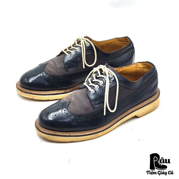  |SIZE 41| DR.MARTENS ALFRED NAVY LONGWING BROGUE LEATHER SHOES AV41-7648 