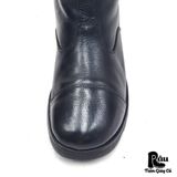  |SIZE 41| EMPORIO ARMANI 00s MID-CALF BUCKLE BACK-ZIP COMBAT BOOT AT41-7641 