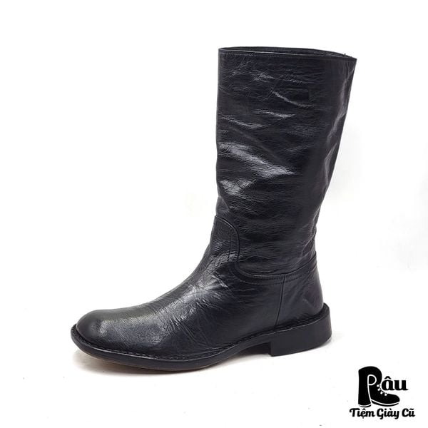  |SIZE 40| COSTUME NATIONAL HOMME MINIMAL BLACK MID-CALF BOOT Z40-7640 