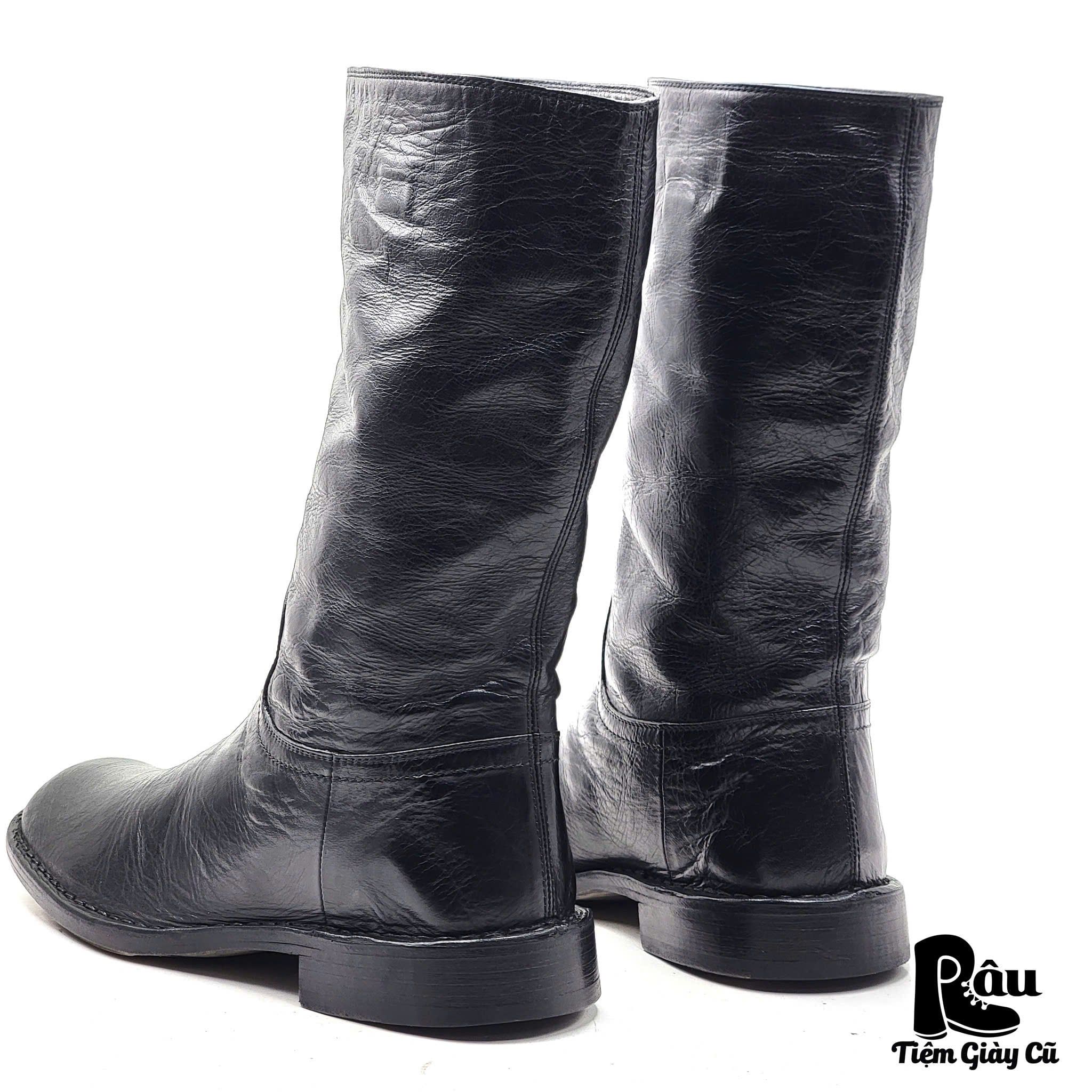  |SIZE 40| COSTUME NATIONAL HOMME MINIMAL BLACK MID-CALF BOOT Z40-7640 