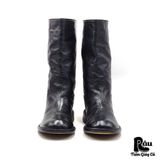 |SIZE 40| COSTUME NATIONAL HOMME MINIMAL BLACK MID-CALF BOOT Z40-7640 