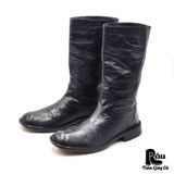  |SIZE 40| COSTUME NATIONAL HOMME MINIMAL BLACK MID-CALF BOOT Z40-7640 