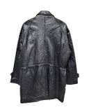  |SIZE L| BEVERLY HILLS POLO CLUB BLACK SHEEPSKIN LEATHER JACKET AOL-7652 