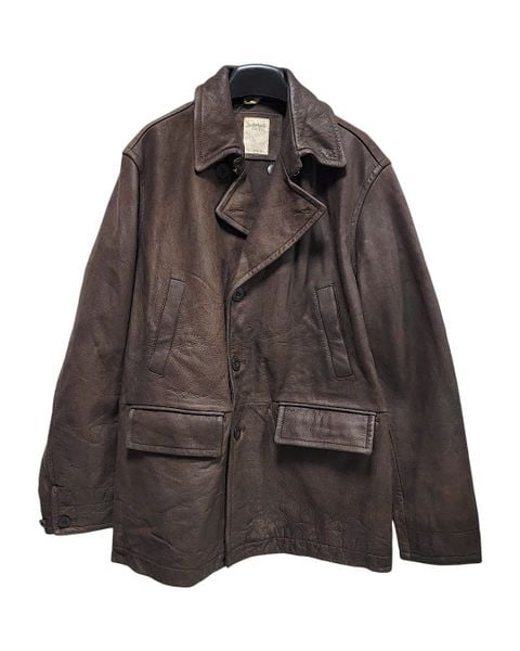  |SIZE XXL| TIMBERLAND FALL 2006 DARK BROWN LEATHER JACKET AOXXL-7654 