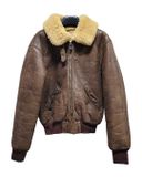  |SIZE L| GOLDEN BEAR VINTAGE 70S SHEARLING BOMBER JACKET AOL-7656 