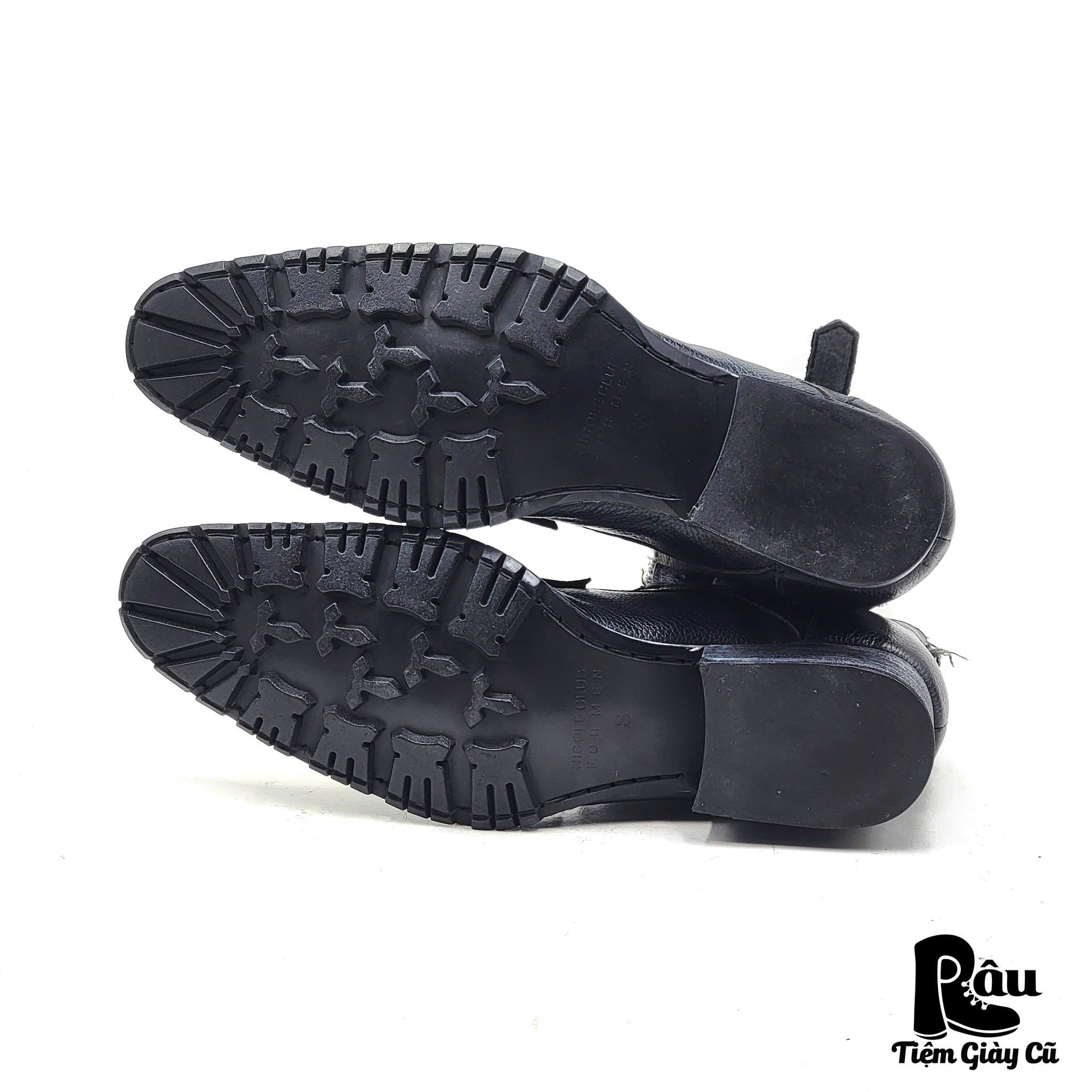  |SIZE 38.5| NICOLECLUB FOR MEN JAPANESE LAYERING LACE-UP BOOT AV38.5-7665 