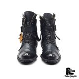  |SIZE 38.5| NICOLECLUB FOR MEN JAPANESE LAYERING LACE-UP BOOT AV38.5-7665 