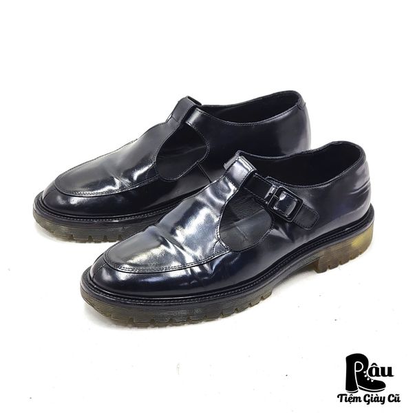  |SIZE 43| ALFREDO BANNISTER NAVY T-STRAP U-TIP SHOES Z43-7671 