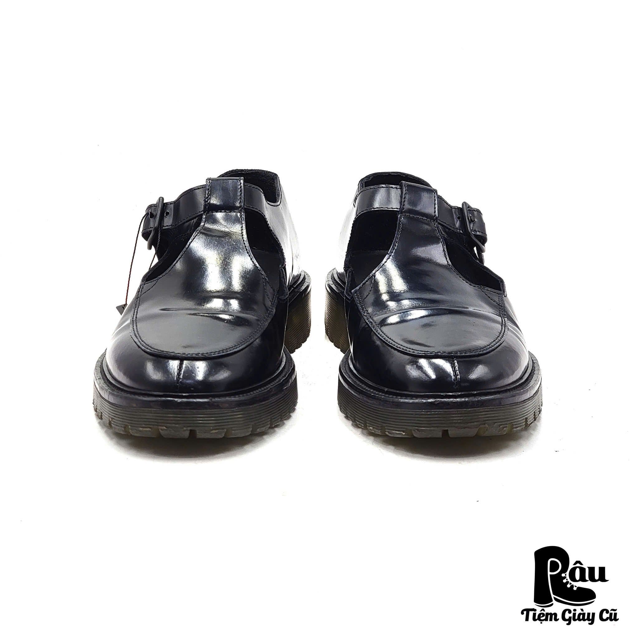  |SIZE 43| ALFREDO BANNISTER NAVY T-STRAP U-TIP SHOES Z43-7671 