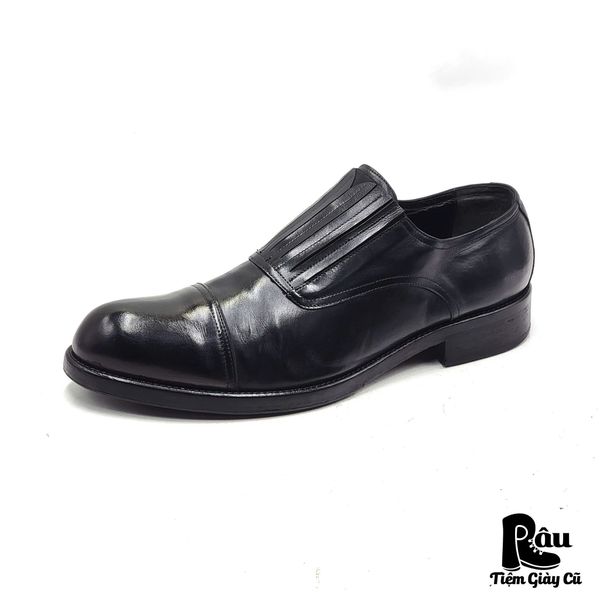  |SIZE 45.5| KENNETH COLE KM4267LE BLACK SLIP-ON DRESS SHOES AW45.5-7676 