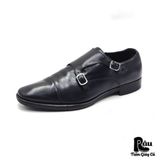  |SIZE 43.5| JEROLD WILTON BLACK DOUBLE MONK STRAPS SHOES AW43.5-7680 