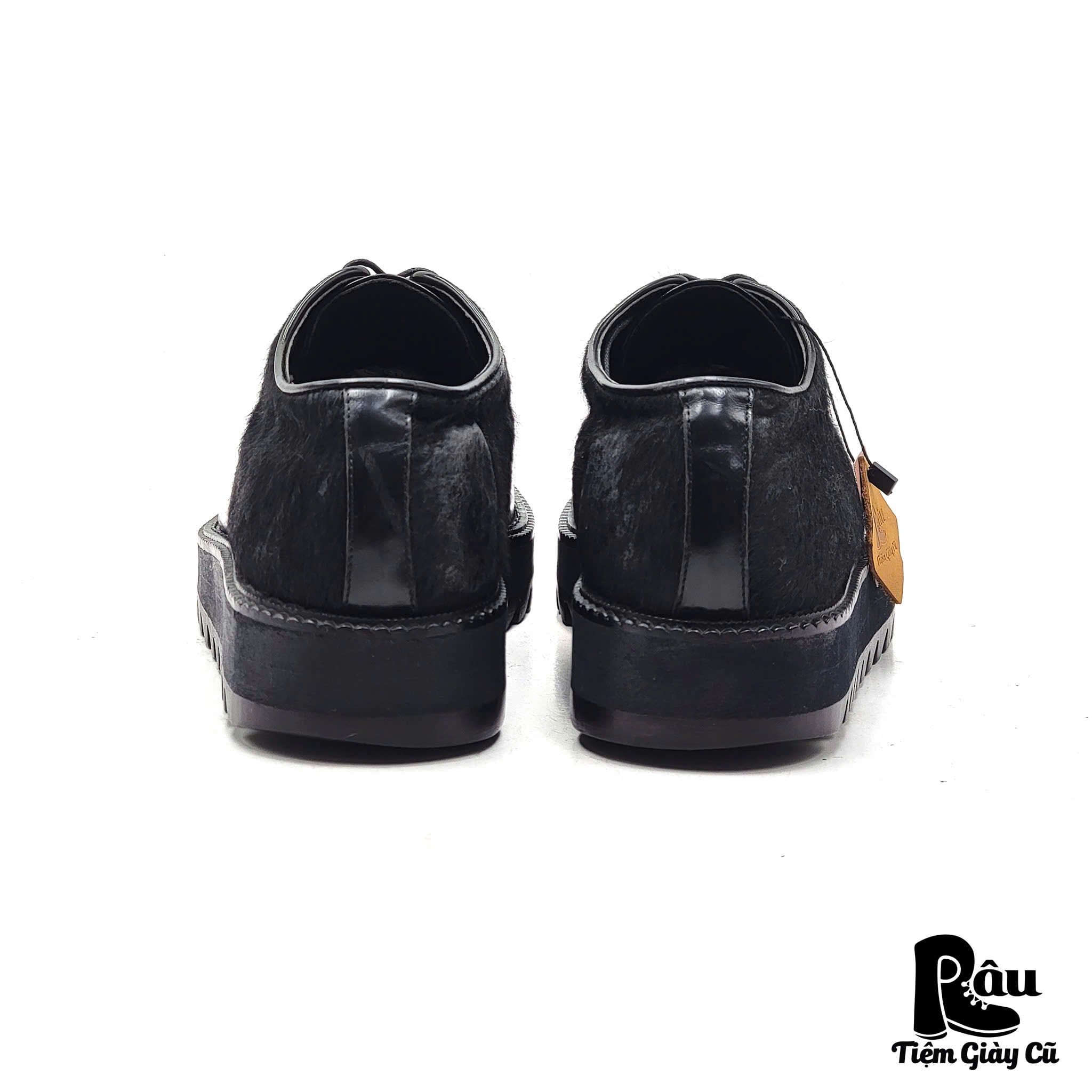  |SIZE 41| CONTRAST BLACK SOLE CHUNKY DERBY SHOES AN41-6499 