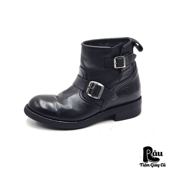  |SIZE 39| SENDRA 2976 CAROL CELCALF BLACK ENGINEER BOOT AX39-7683 